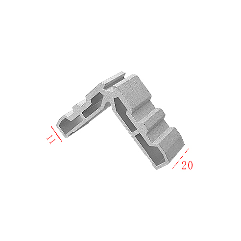Double-Point punching Corner Connector by crimping machine with Pin Screw for Windows
