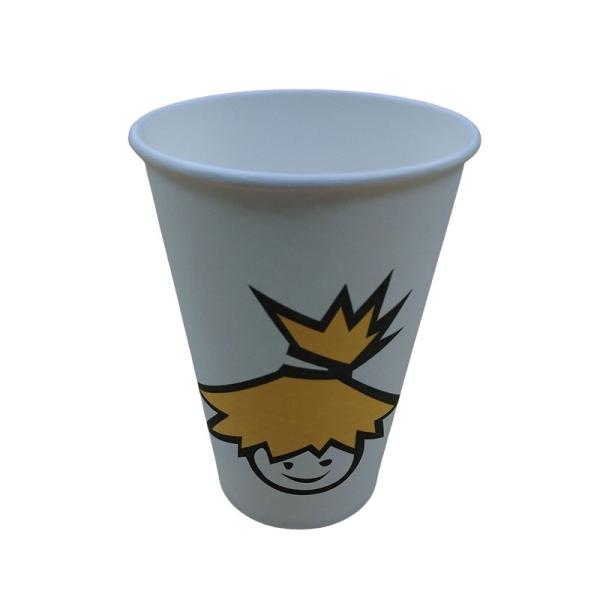 Disposable Aqueous 16 Oz Paper Cold Cups Plastic Free Customizable Paper Cold