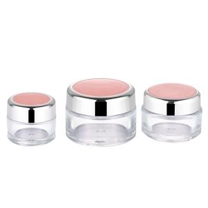 Quality Round Cream Packaging Jar 20g Acrylic Material UV Printing 50mm Width wholesale