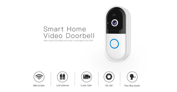B50 Intelligent Mobile Video Wifi Smart Door Bell Flats Intercom