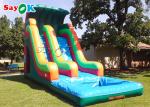 Huge Outdoor Inflatable Water Slides 3x6.5x5.5m Family Double Lane Inflatable