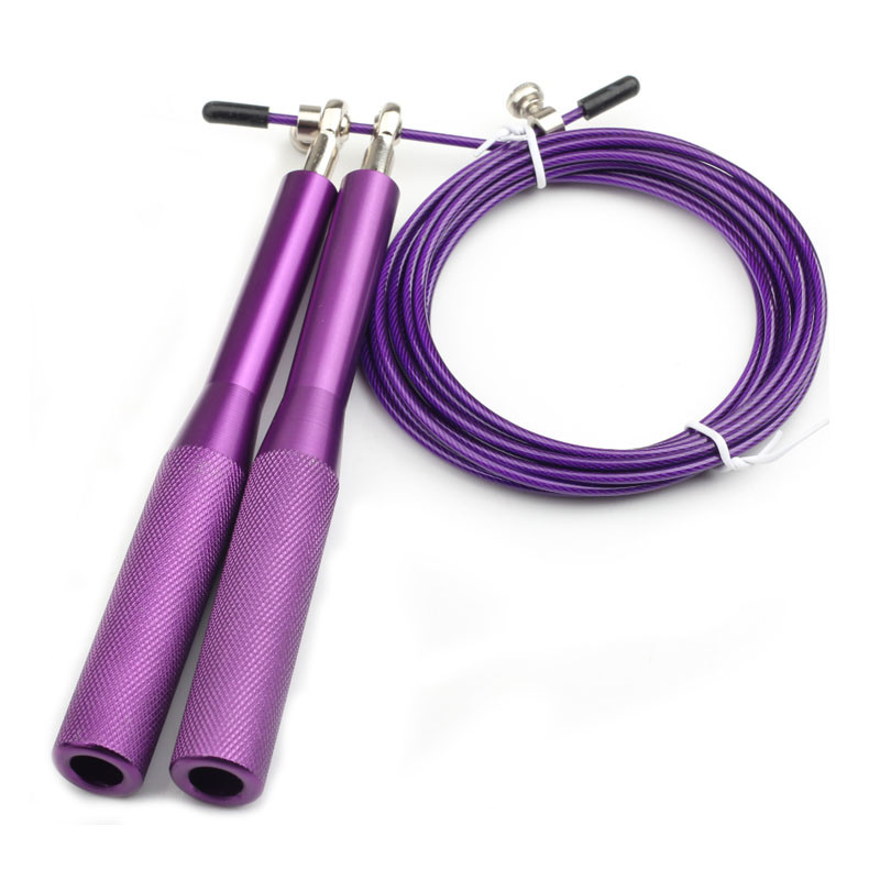 Heavy Steel Wire Speed Jump Rope , Gym Skipping Rope For Boxing MMA Training Equipment