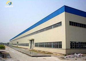 China Solid H Shape Steel Beam Metal Buildings , Industrial Heavy Duty Steel Building on sale