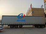Customizable Steel 3 Axles 40ft Van Side Semi Trailer With Solid Construction