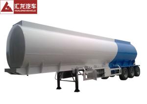 China 11900x2500x3800 Tanker Truck Trailer , Diesel Fuel Tank Trailer Anti - Wave Clapboards on sale