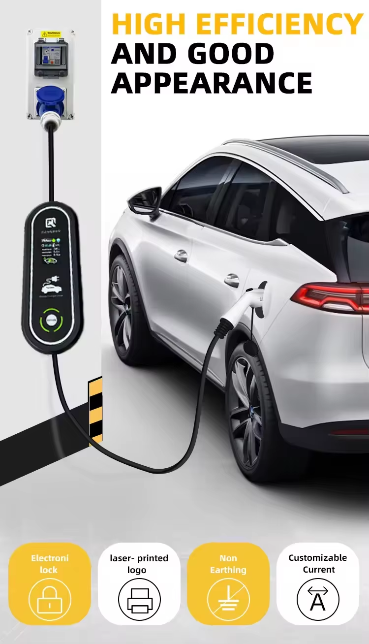 GBT Electric Car Charger 7kW Portable Charger for Vehicle Retrofit/Upgrade