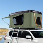 Double Layer Rooftop Camping Tent For Car , 2-3 / 3-4 Person Hard Shell Roof Top