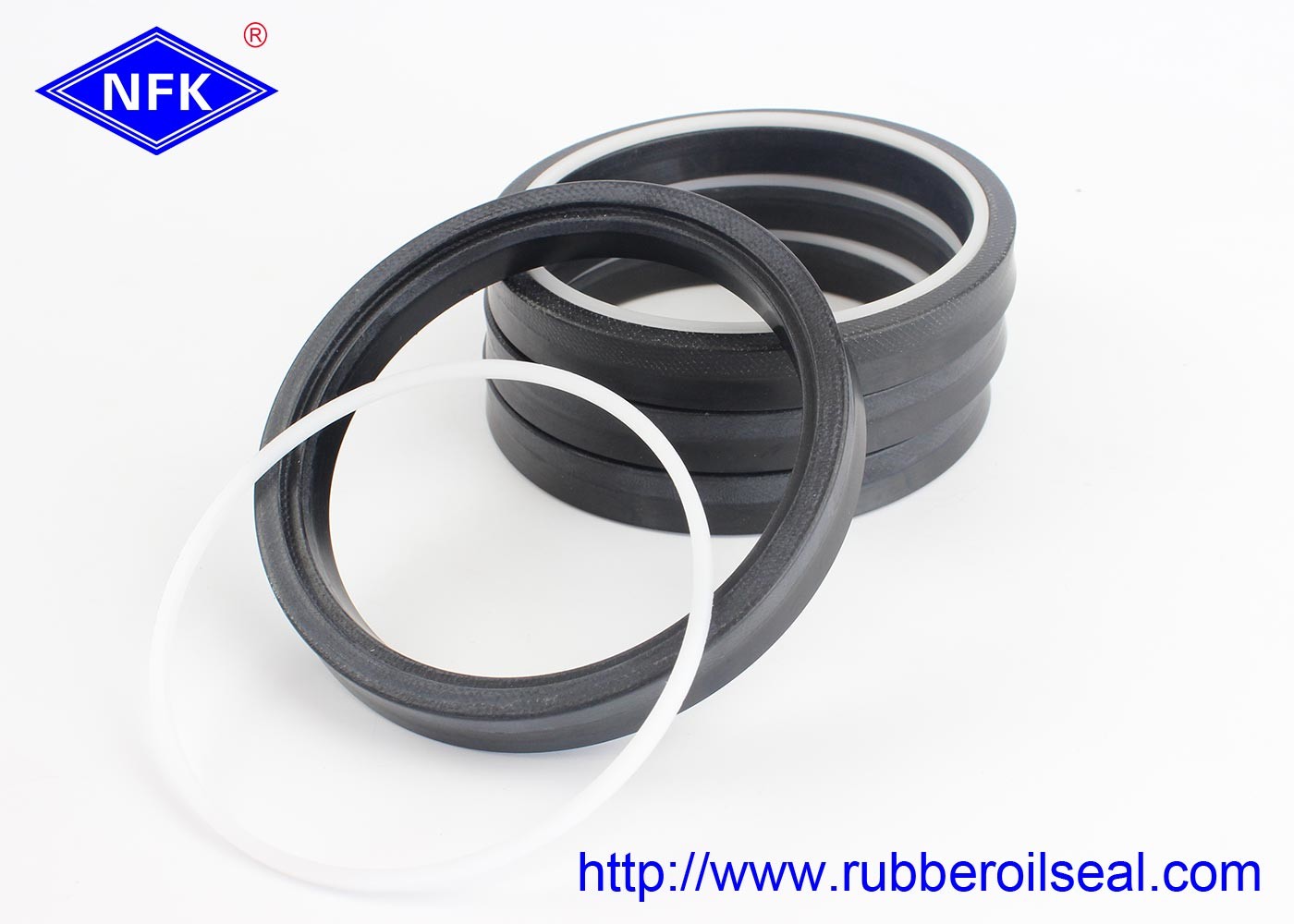 Hydraulic Piston Seals TSE PTFE+NBR High Pressure Resistant Material Capacity Industrial Cylinder Piston