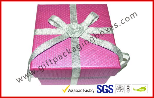 Handmade Texture Paper Gift Packaging Boxes , Custom Rigid Board Cup Gift Box