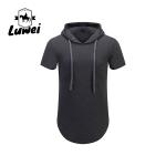 Over Size Knitted Hip Hop Mens Gym Short Sleeve Streetwear Clothing Blank Long