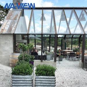 Quality Prefabricated Large Garden Greenhouse Curved Gazebo Single Slope roof wholesale