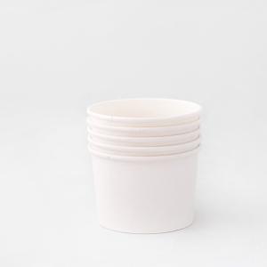 Quality White Ice Cream Paper Bowl 930ml Double PE Coated Dessert Serving Bowls wholesale
