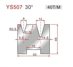 Quality LS507 30° 2V Die Press Brake Tooling Compatibility Bending Machines Durable tools wholesale