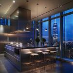 Innovative Stainless Steel Cladding , Blue Tint , For Futuristic Buildings
