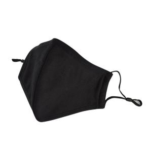 Quality Custom Black PM2.5 Face Mask , Anti Dust Cotton Face Mask Non Irritating wholesale