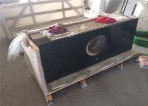 Quality OEM Verde Ubatuba Granite Countertop , Preformed Vanity Tops With Eased Edge wholesale