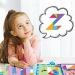 Children'S Early Education Puzzle Geometric Shape Magic Triangle Tangram