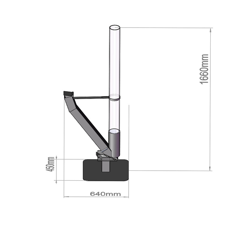 Garden Steel Patio Heater Outdoor Wood Pellet Heater 140cm Or Customize