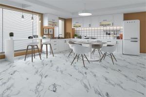 Quality Light Grey Spc Flooring White In Basement Bathroom 12&quot; X 24&quot; wholesale