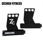 Black Crossfit Hand Grips 3mm Suede Microfiber Leather Fitness Gloves Gymnastics