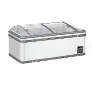 Quality Island Display Freezer With Auto Hot-Gas Defrost And Auto-Evaporation Water Tray wholesale