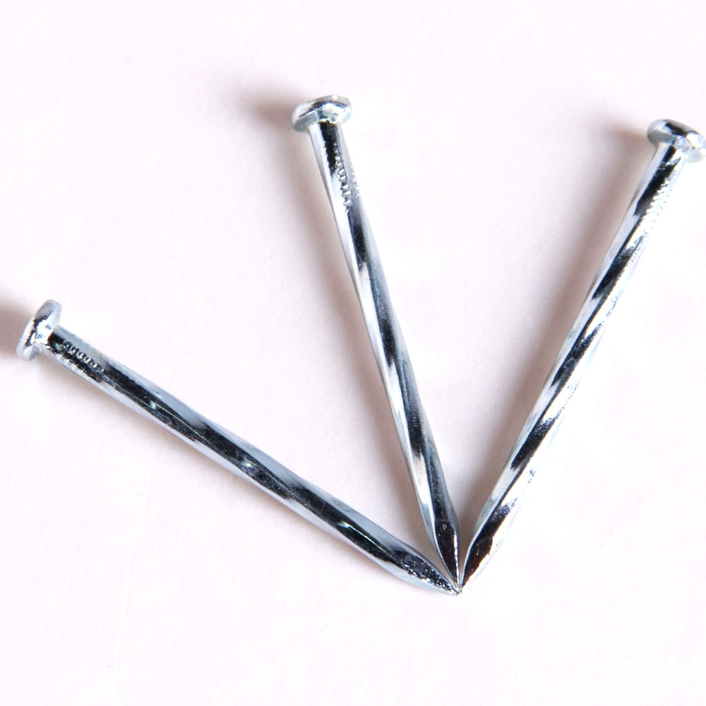 Custom Angular Spiral Concrete Nails Box Packing 3/4 Inch - 6inch Size