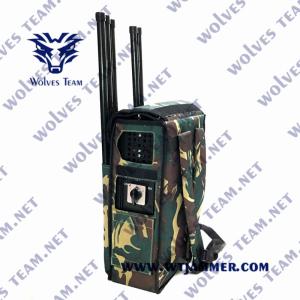 Quality Five Bands 2000m 90W Backpack Drone Jammer Kit wholesale