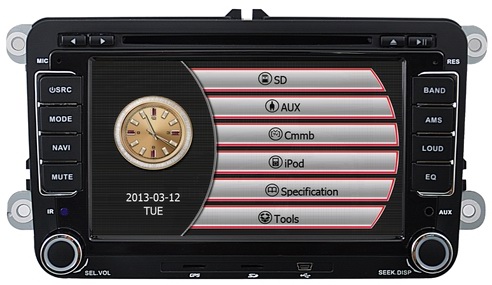 Car audio and video player for VW Jetta /Sagitar /Caddy with radio smart TV OCB-0989