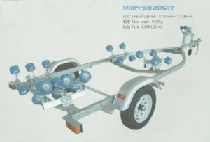 Quality Custom Aluminum Alloy Single SHAFT Boat Trailers For RIB-520 Boat 4.75*1.73m wholesale