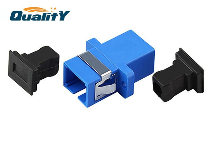 Sm Dx Sc / Upc Internal Fiber Optic Adapter Single Mode SC / PC Optic Fiber Coupler