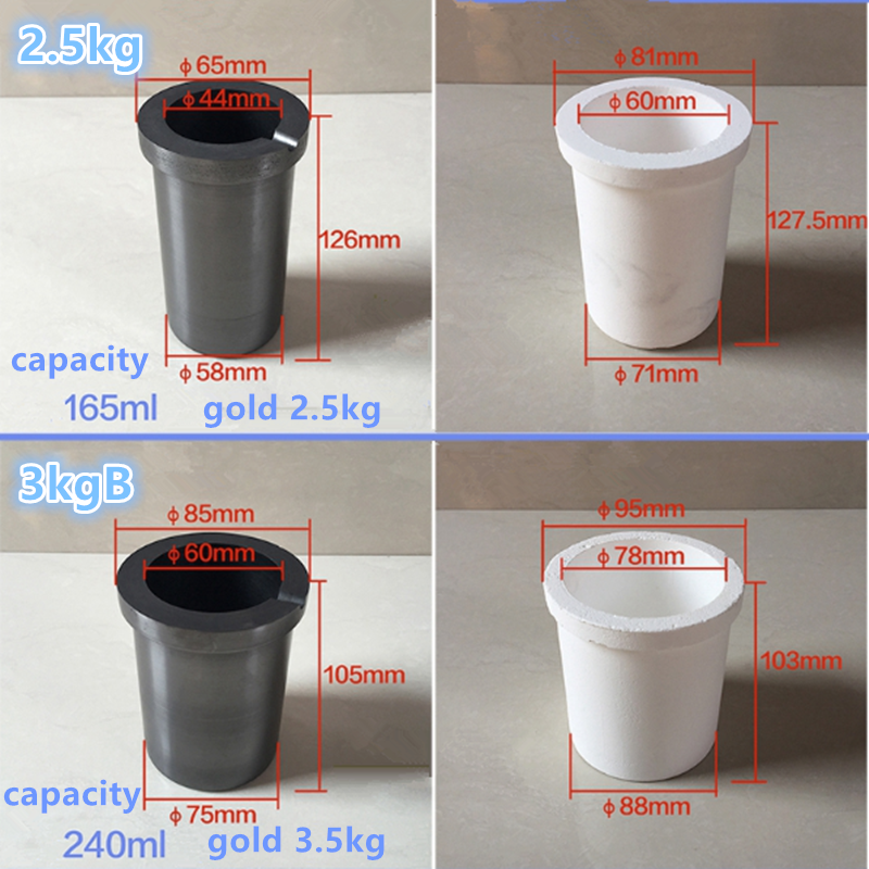 Refractory Foundry Casting Graphite Crucible with Quartz Coat Long Service Time Guaranteed