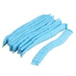 Blue Soft Disposable Head Caps / Hygienic Disposable Bouffant Caps