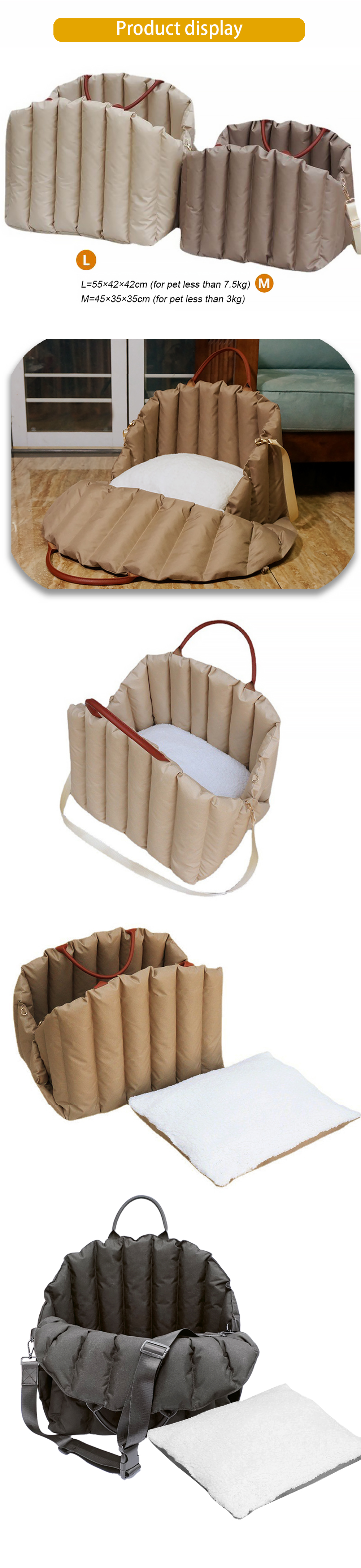 Dog Cat Bag Pet Travel Bag Sustainable Pet Hosue Portable Transport Chat Kedi Cantasi