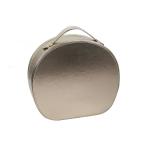 OEM Welcome Zippered Circular Makeup Organizer With Metal Plate