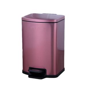 Quality Rectanglar 12L Mini Stainless Steel Trash Can wholesale