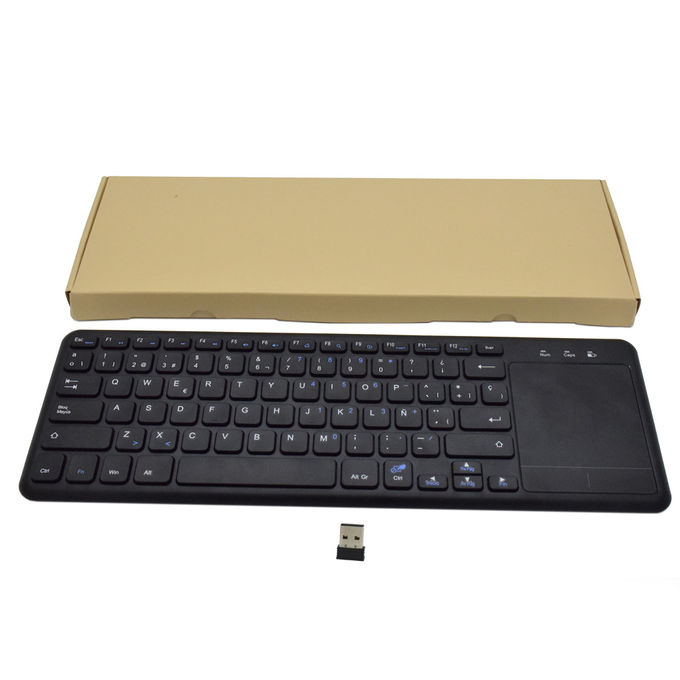 2.4G Wireless Media Keyboard Mouse Combo with Big Mouse Touchpad Multi Touch Function