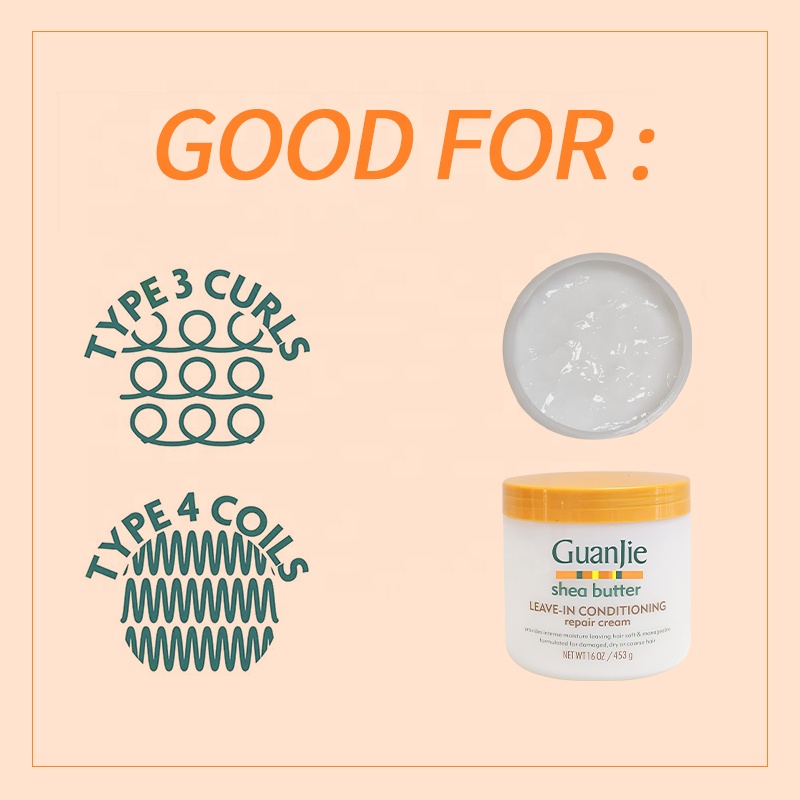 Smoothing Shea Butter Leave-In Conditioning Repair Cream for Natural Hair Curl Cream
