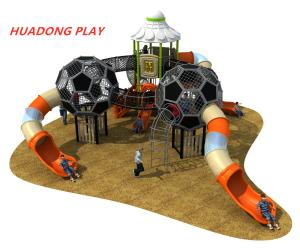 Quality Sports Series Outdoor Playground Slides , Backyard Plastic Outdoor Slide Set wholesale