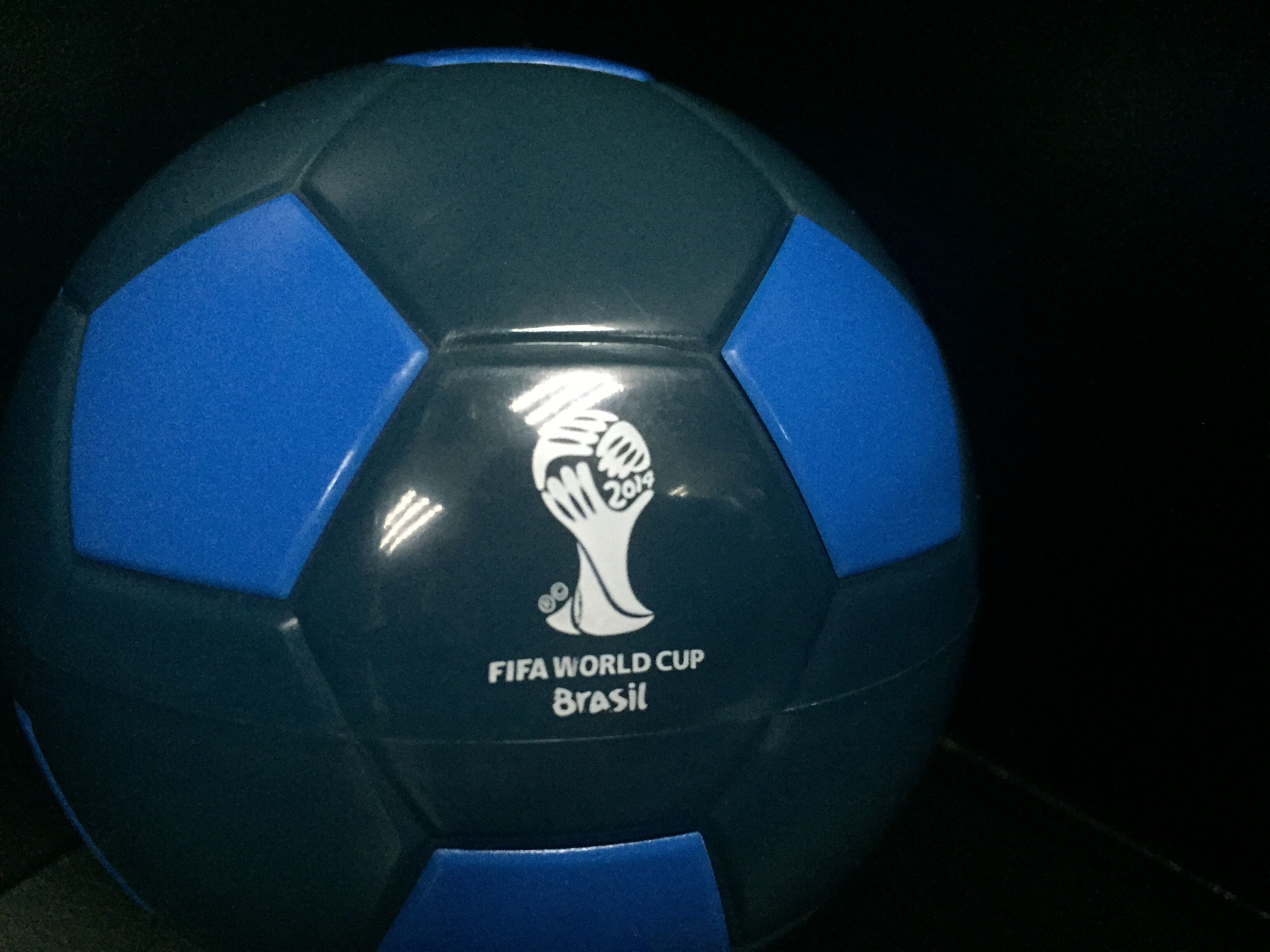 Blue Brazil World Cup football Plastic Toy Figures for Promotion made of ABS