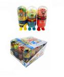 3 In 1 Cartoon Toy Sweet Dispenser Multicolor Assorted Fruit Flavor Halal