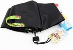 Black Telescopic Automatic Travel Umbrella Manual Open Full Heat Transfer