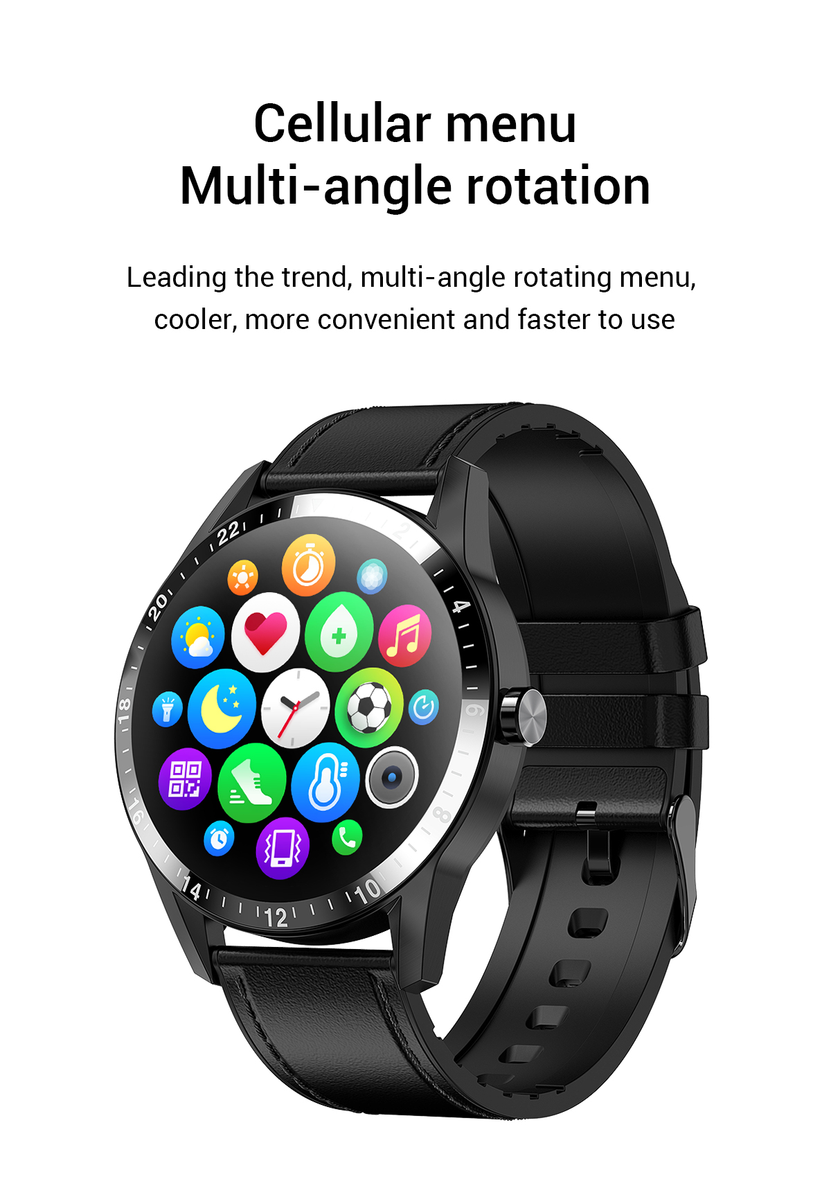 HL20Pro Smartwatch 1.28 Inch 240*240 Waterproof Sports Main Chip RTK8762C