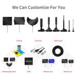 4k Boster Uhf Flat Hd Indoor Digital Cable Adapter Female Tv Antenna for Clear