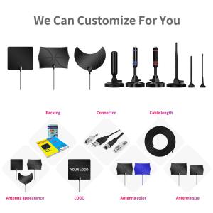 Quality Uhf Booster Broadcast Digital 99900miles For Smart Amplified Hdtv Indoor Tv Antenna wholesale