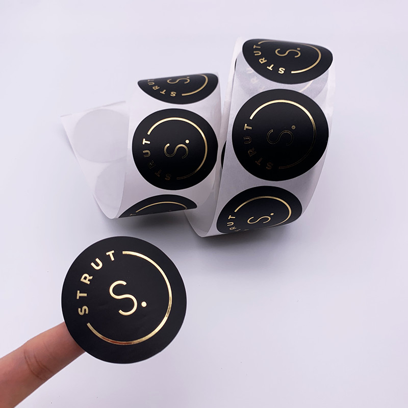 Sustainable Round Paper Sticker Labels Custom Packaging Stickers For Cosmetic & Beauty