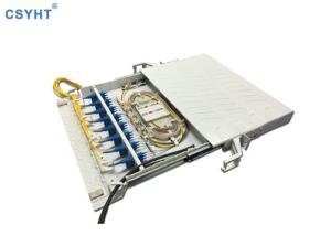 Quality 96FO 19 Inch Fiber Optic Patch Panel ABS Plastic Slidable wholesale