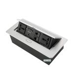 Counter Power Pop Up Worktop Socket Outlet 30cm Pre Wired For Kitchen Office
