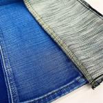 Rich Hatch Cross Slub Fake Knitted Denim Fabric Material Firm Hand Feel