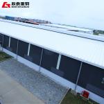 Wide Span Prefab Steel Frame Buildings , Metal Warehouse Construction Weatherpro