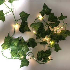 Quality Wedding Party 20LEDs Leaf Garland Light Outdoor Waterproof Fairy String Lights wholesale